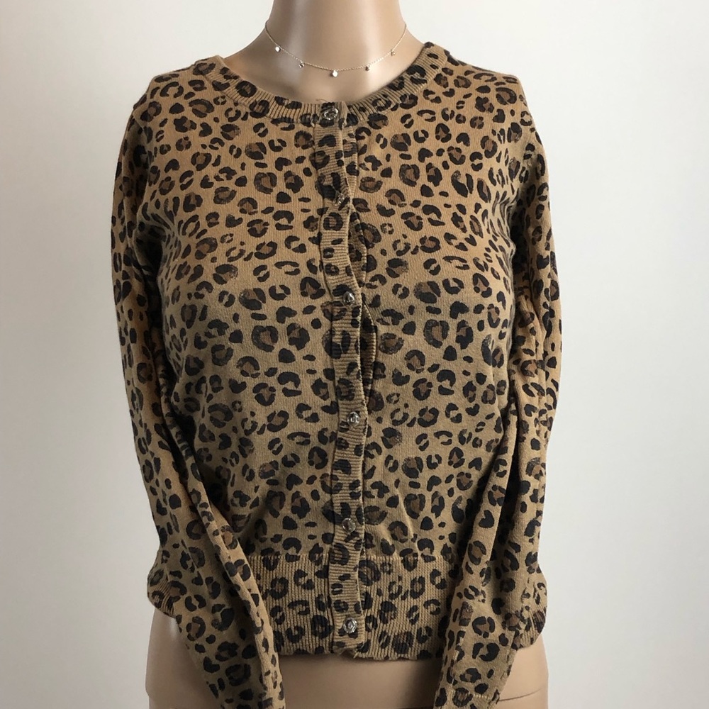 Cherokee leopard print sweater